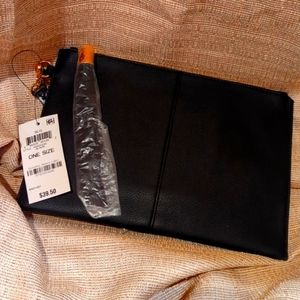 INC BLACK VEGAN LEATHER TASSLED CLUTCH SALE‼️‼️